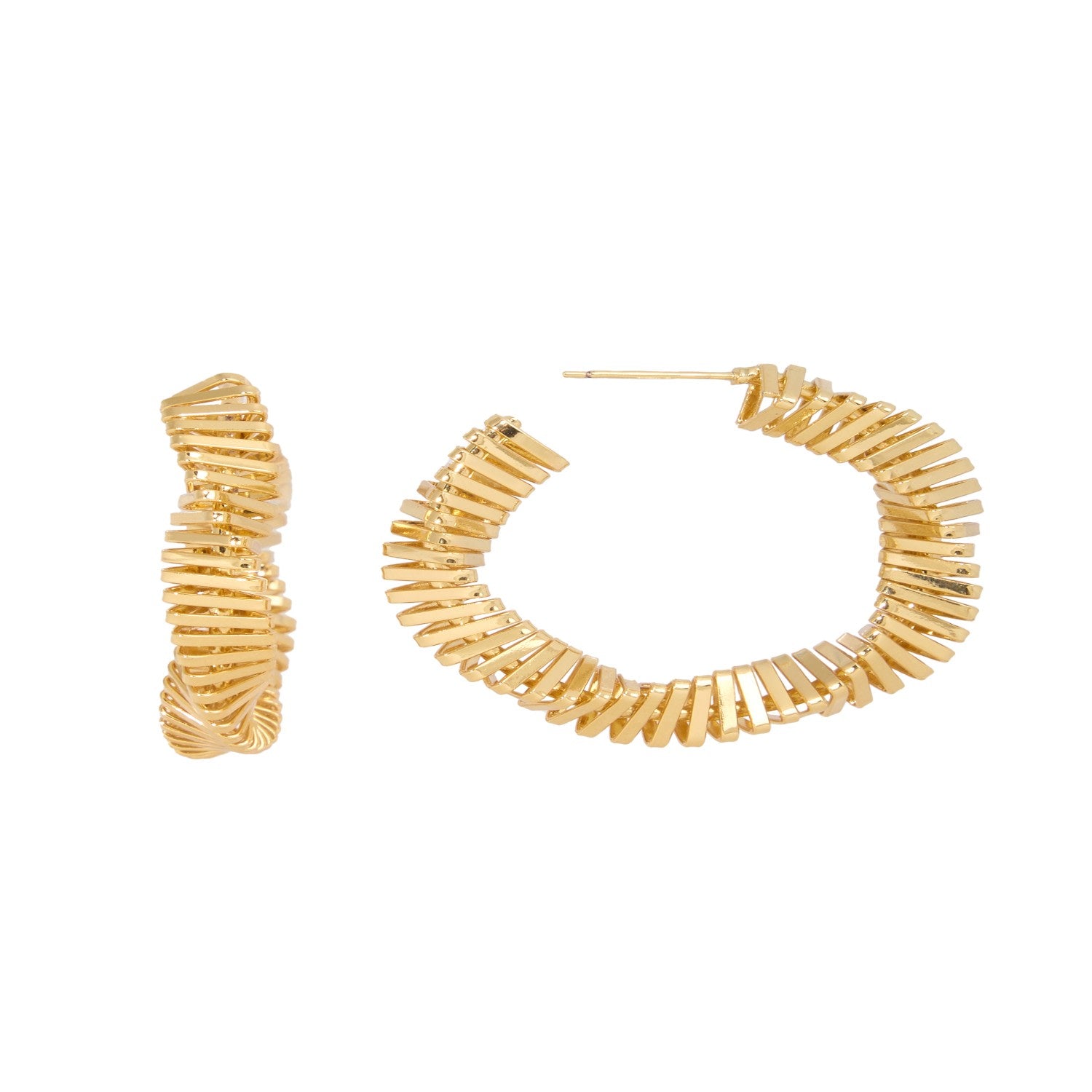 Twisted Multi Hoop Earrings