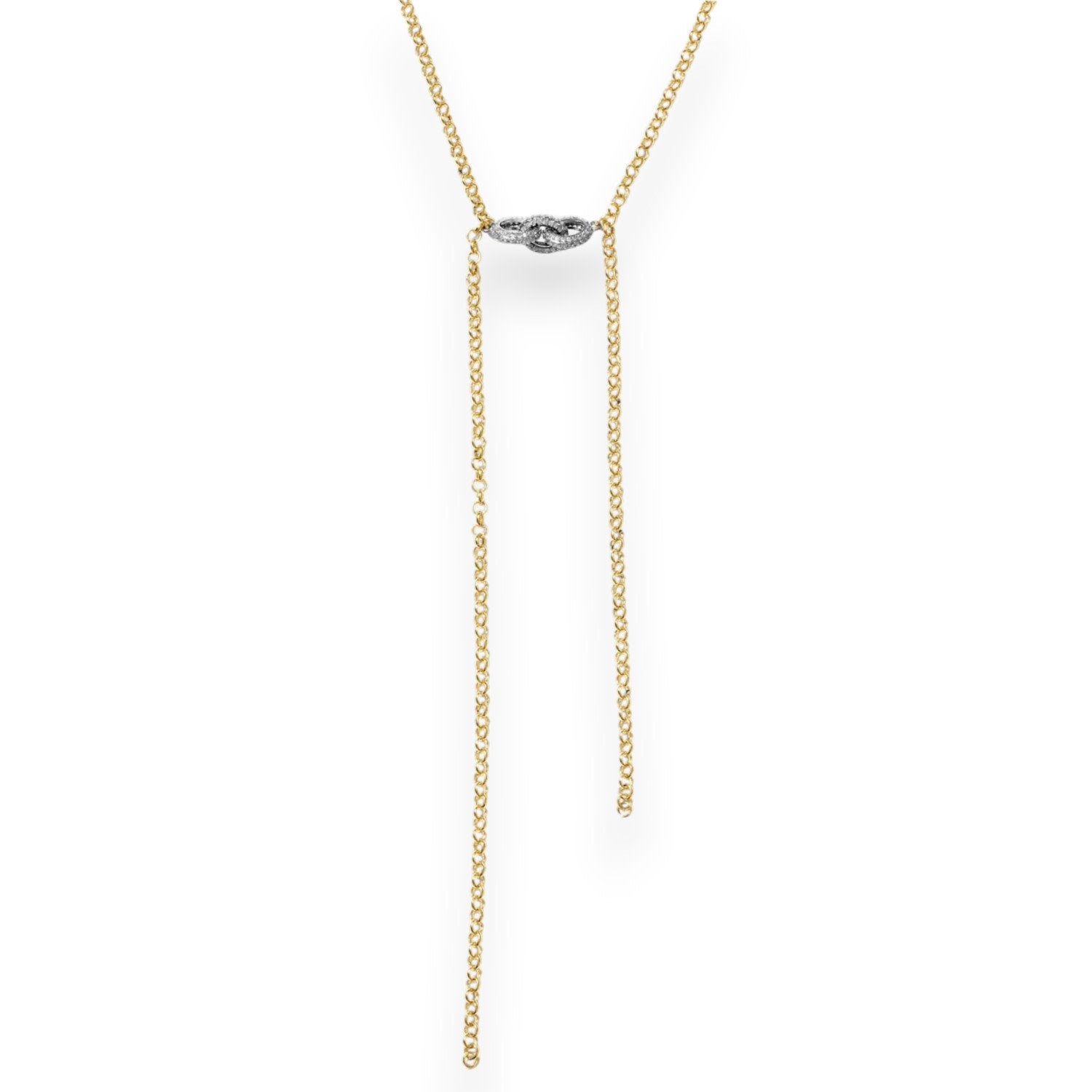 Two Tone Chain Link Lariat