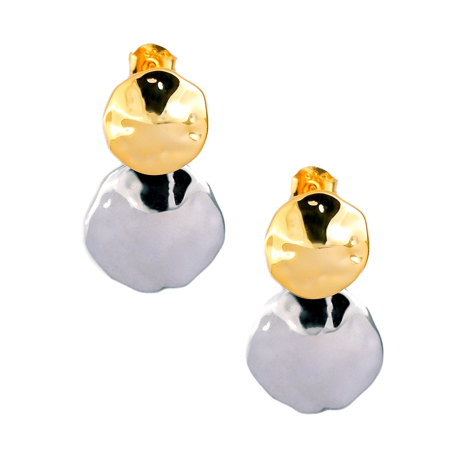 Two Tone Disc Dangles