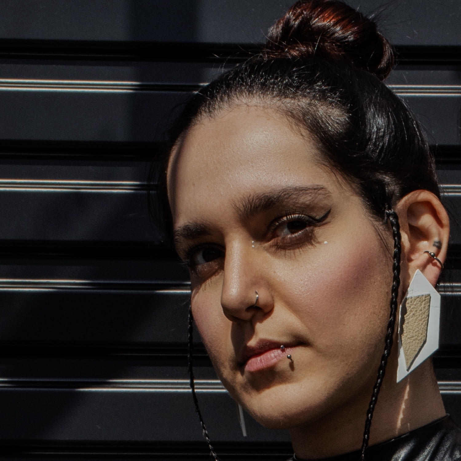 Two Tone Geometric Studs