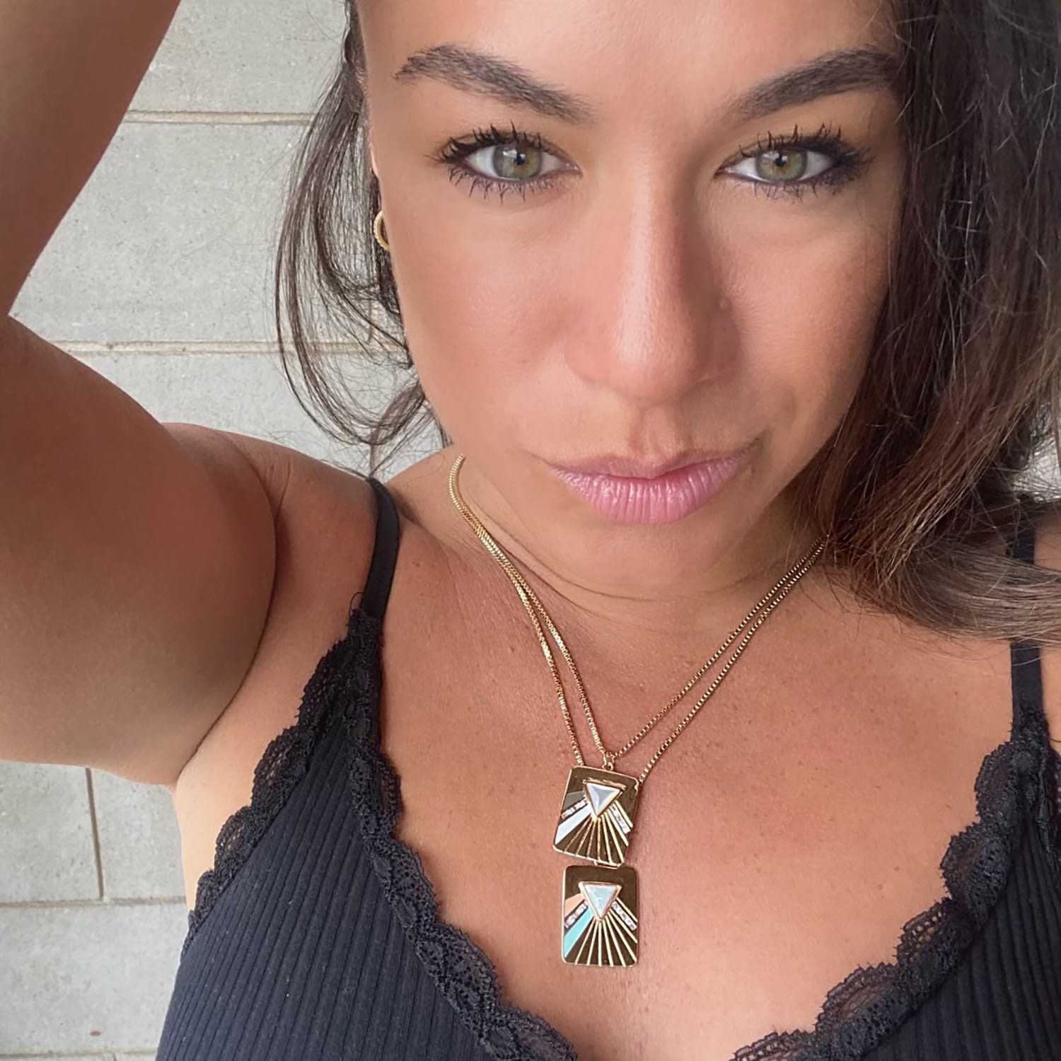 Bright Side Necklace - Grey & White
