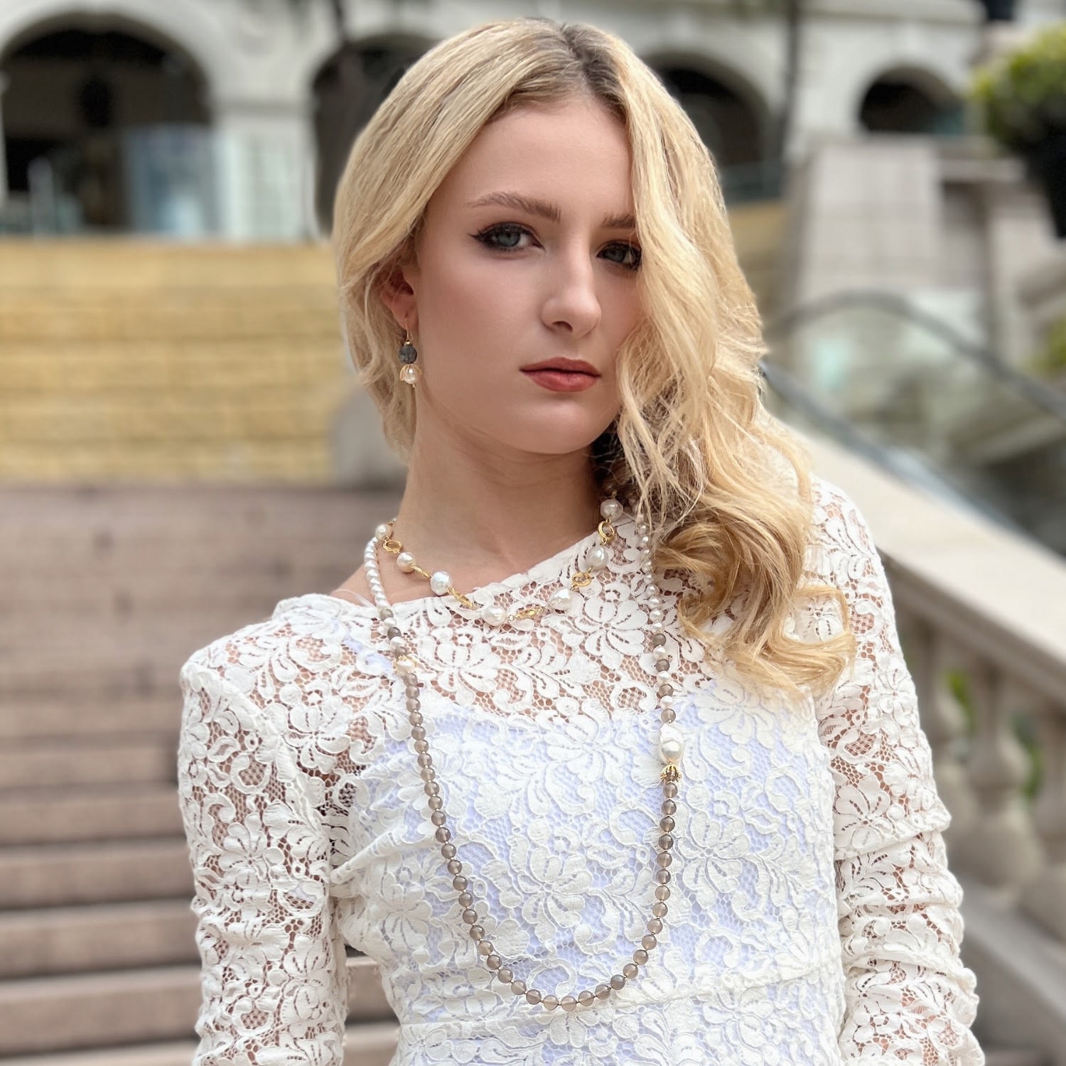 Freshwater Pearls Chain Short Necklace