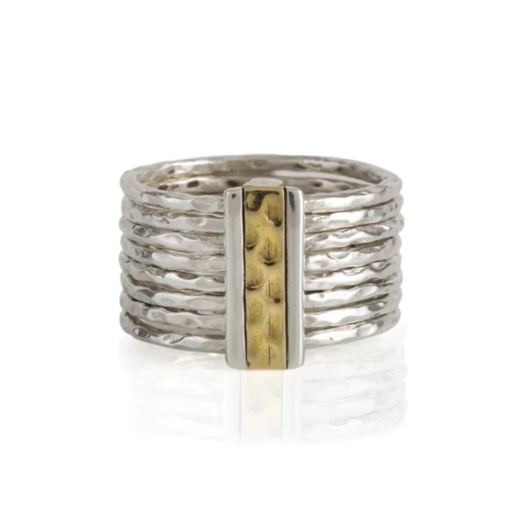 Karma Fortune Silver Stacking Ring
