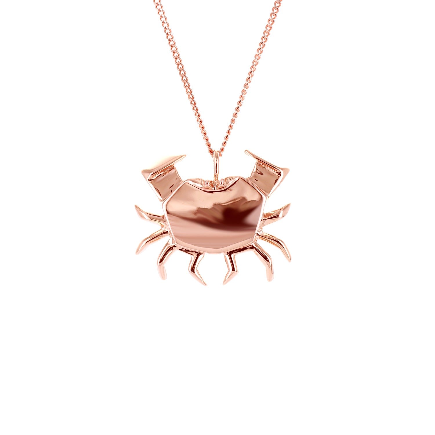 Crab Necklace Rose Gold
