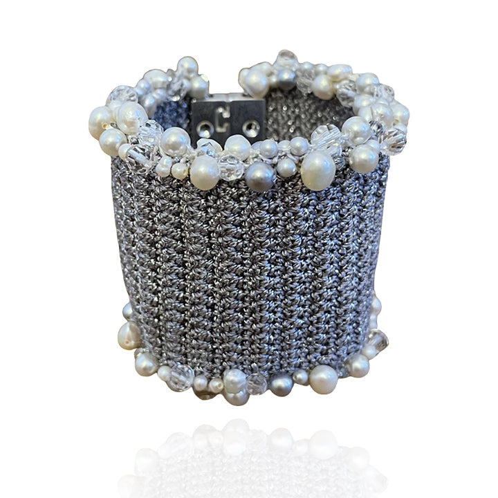 Silver Cluster Cuff