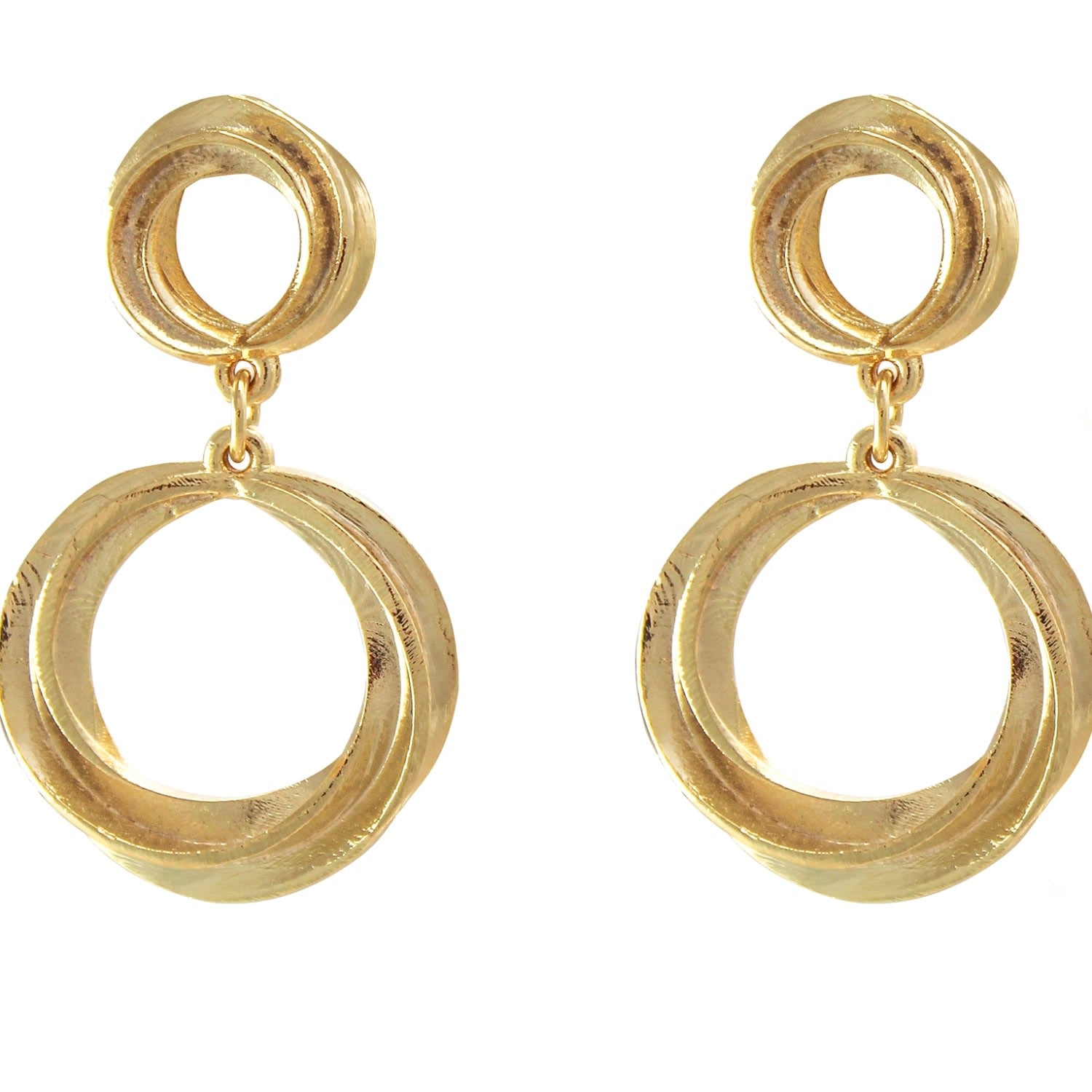 Rochelle Twisted Circle Earrings