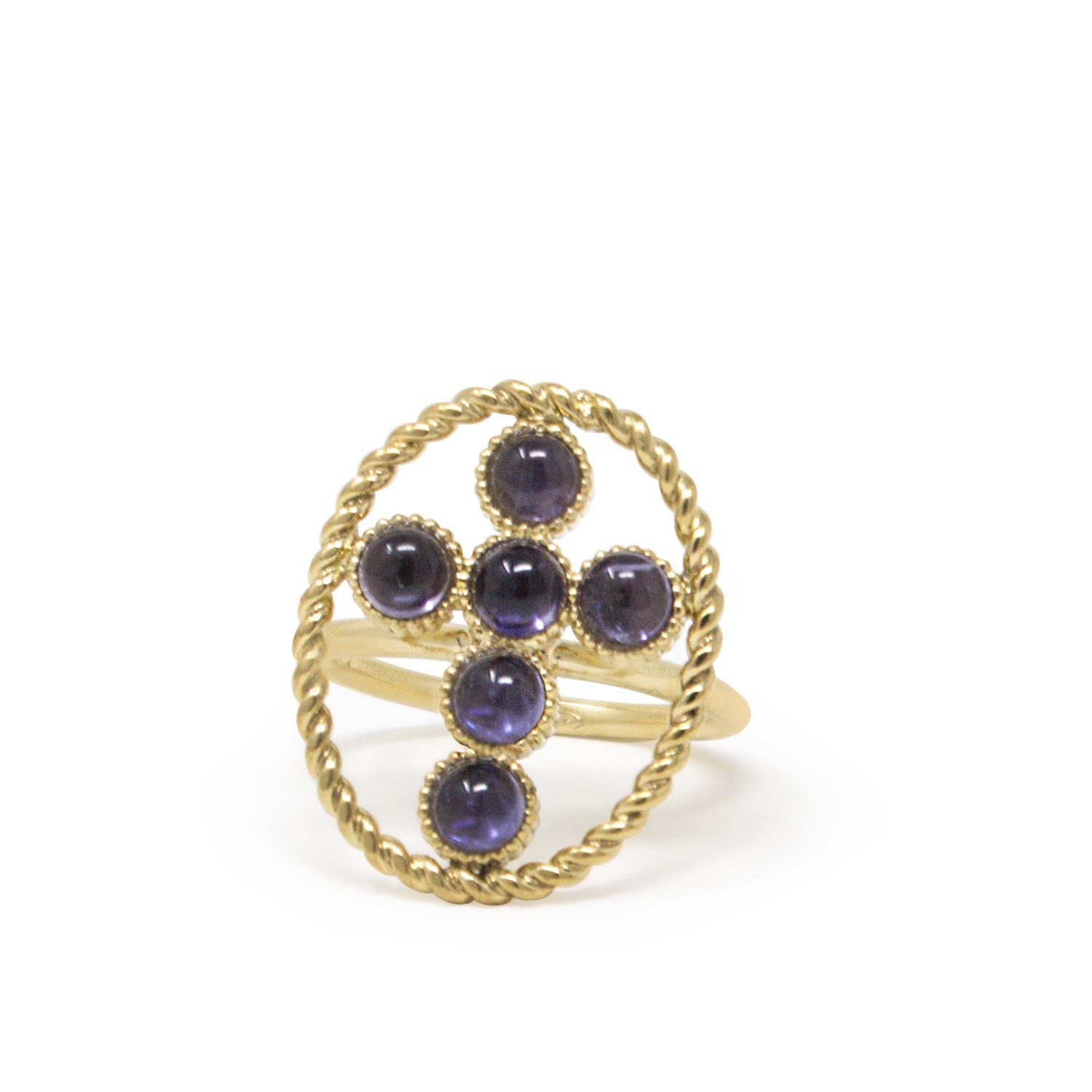 Hope Gold-Plated Iolite Ring