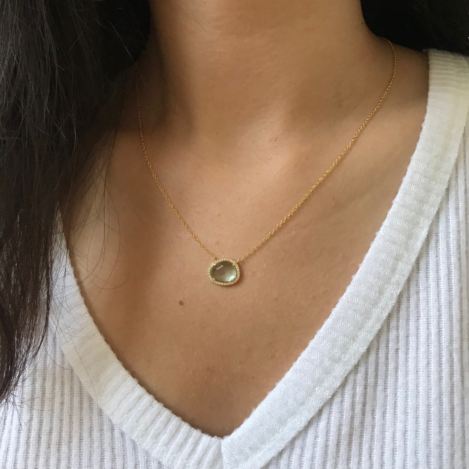 Kokoto Necklace - Paraiba Green