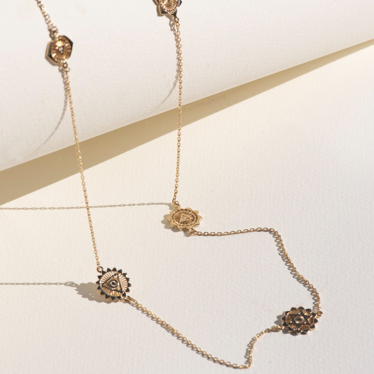 Chakra Necklace Gold