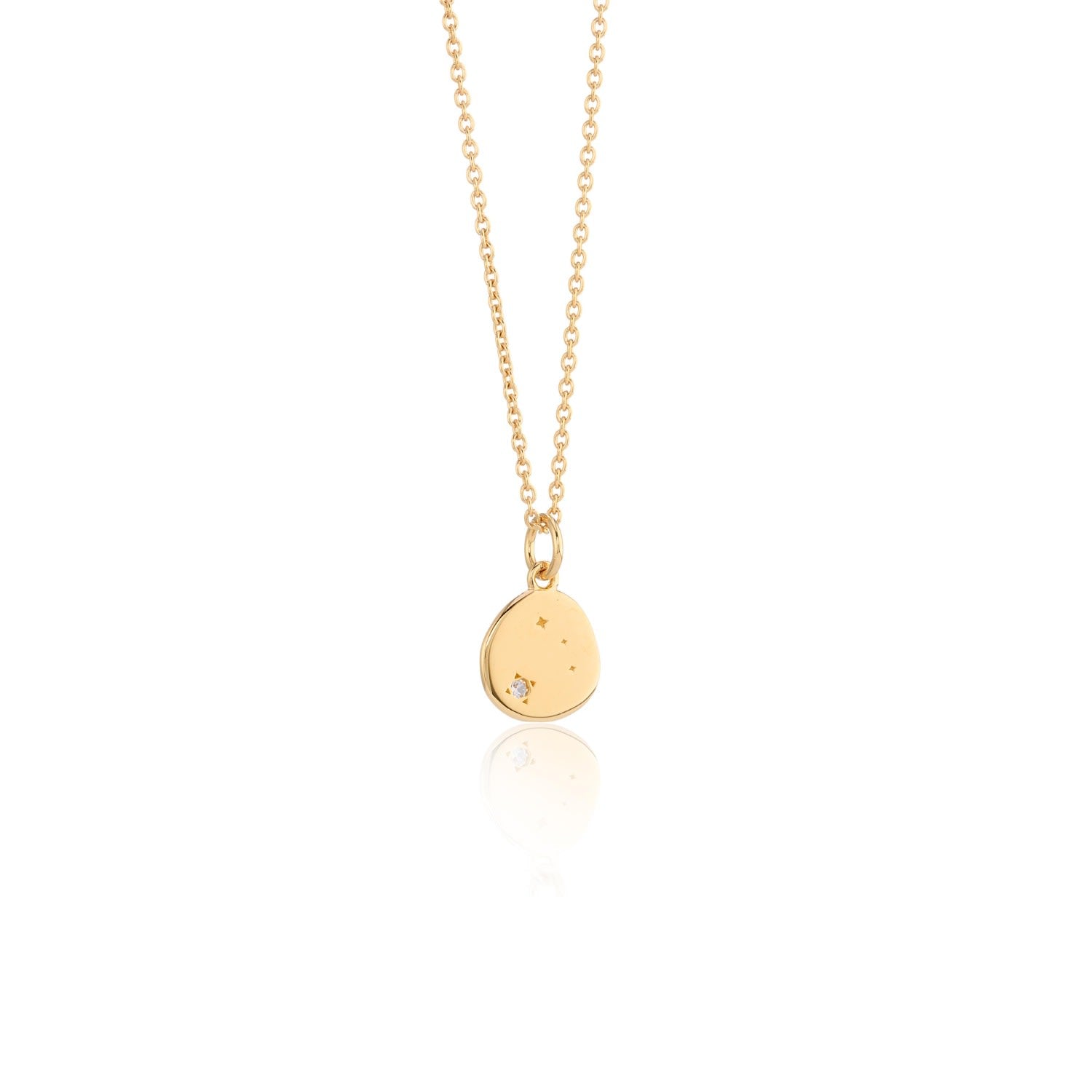 Inari Zodiac Aries Gold Vermeil Necklace