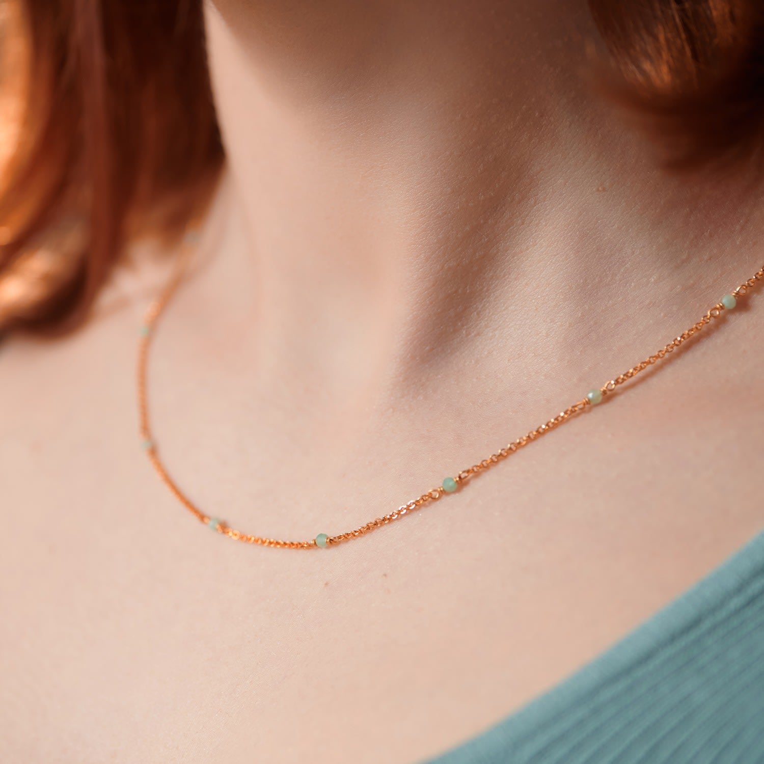 Uat Gold Vermeil Amazonite Necklace