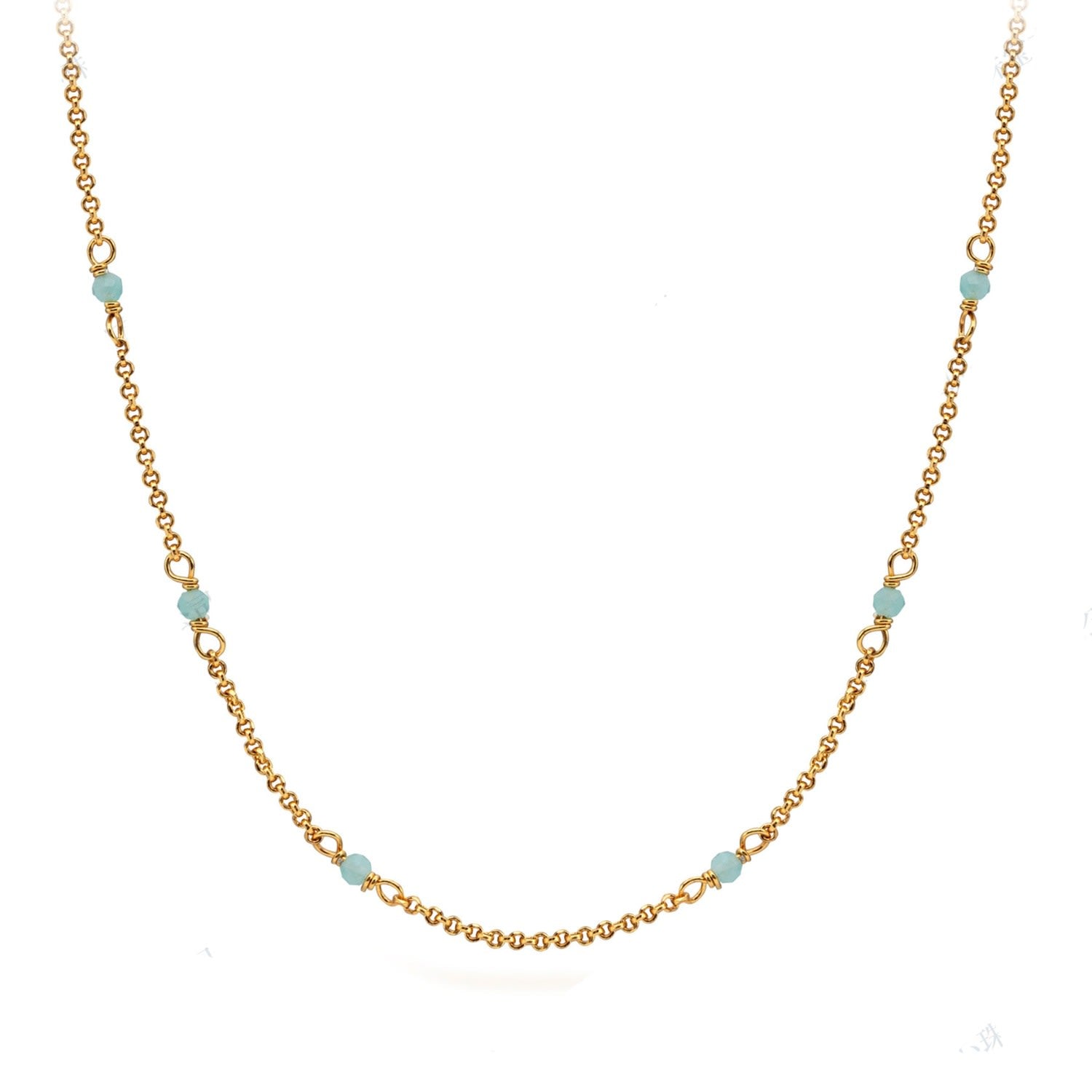 Uat Gold Vermeil Amazonite Necklace