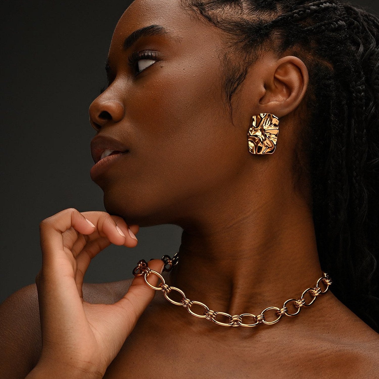 Ubah Gold Chunky Necklace