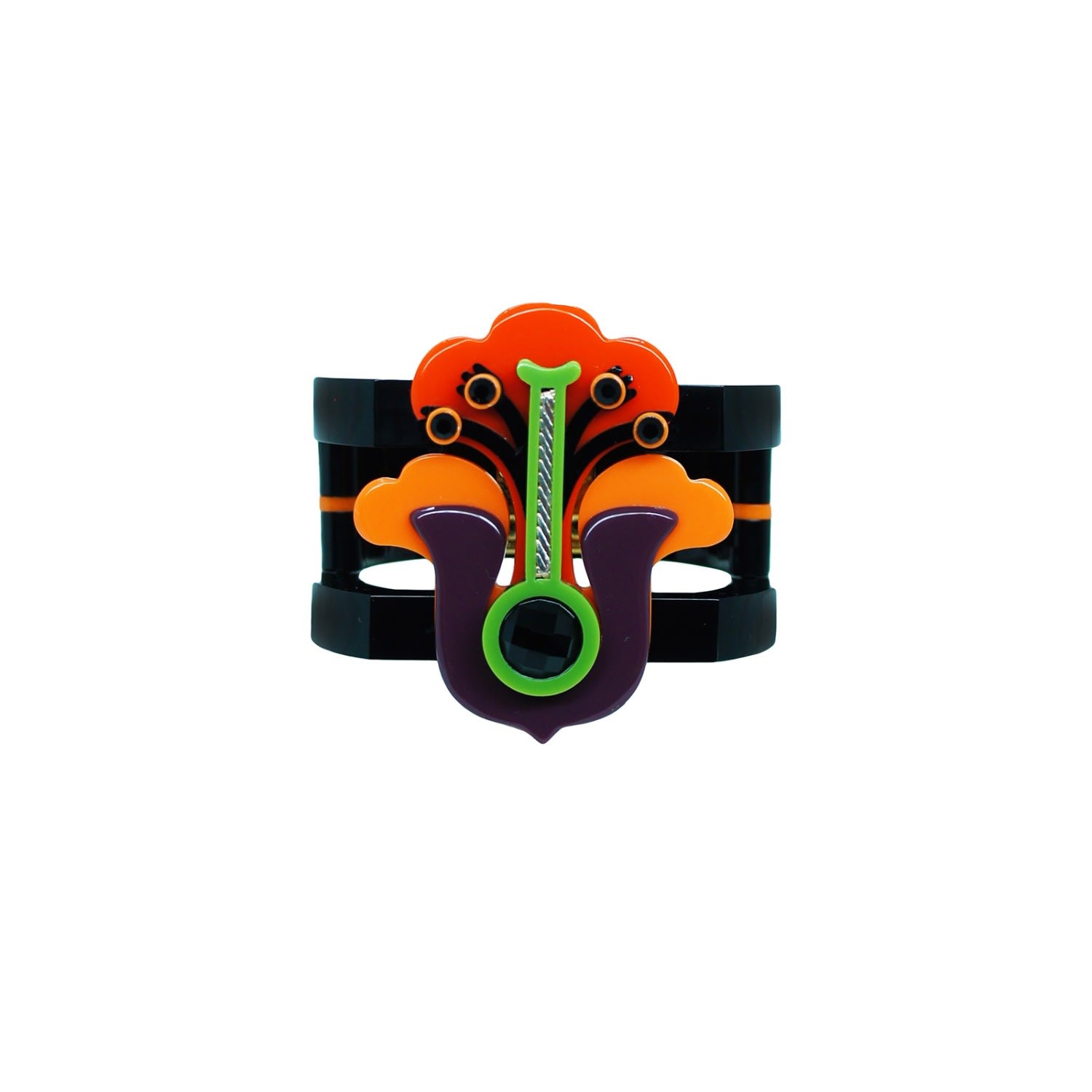 Handmade Acrylic Bracelet Flamboyant Living Coral