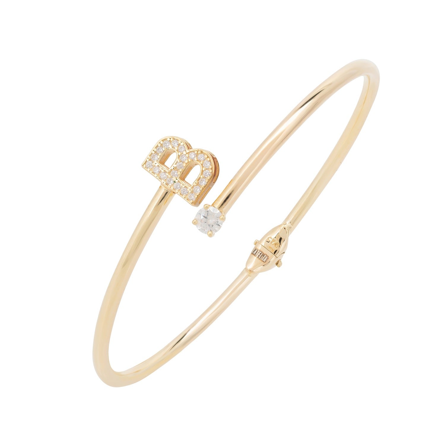Initial Bangle Gold B