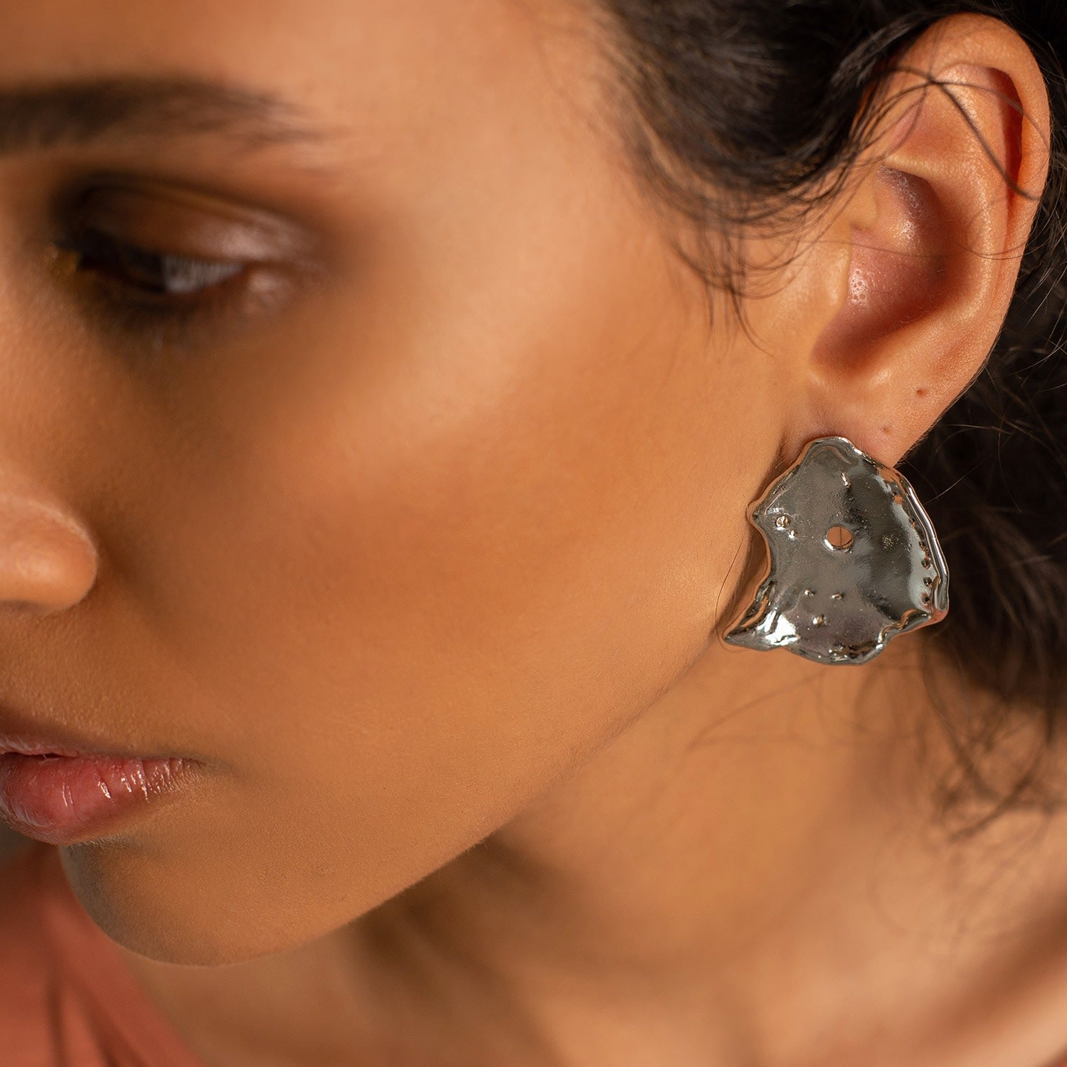 Talisman Moon Earrings Silver