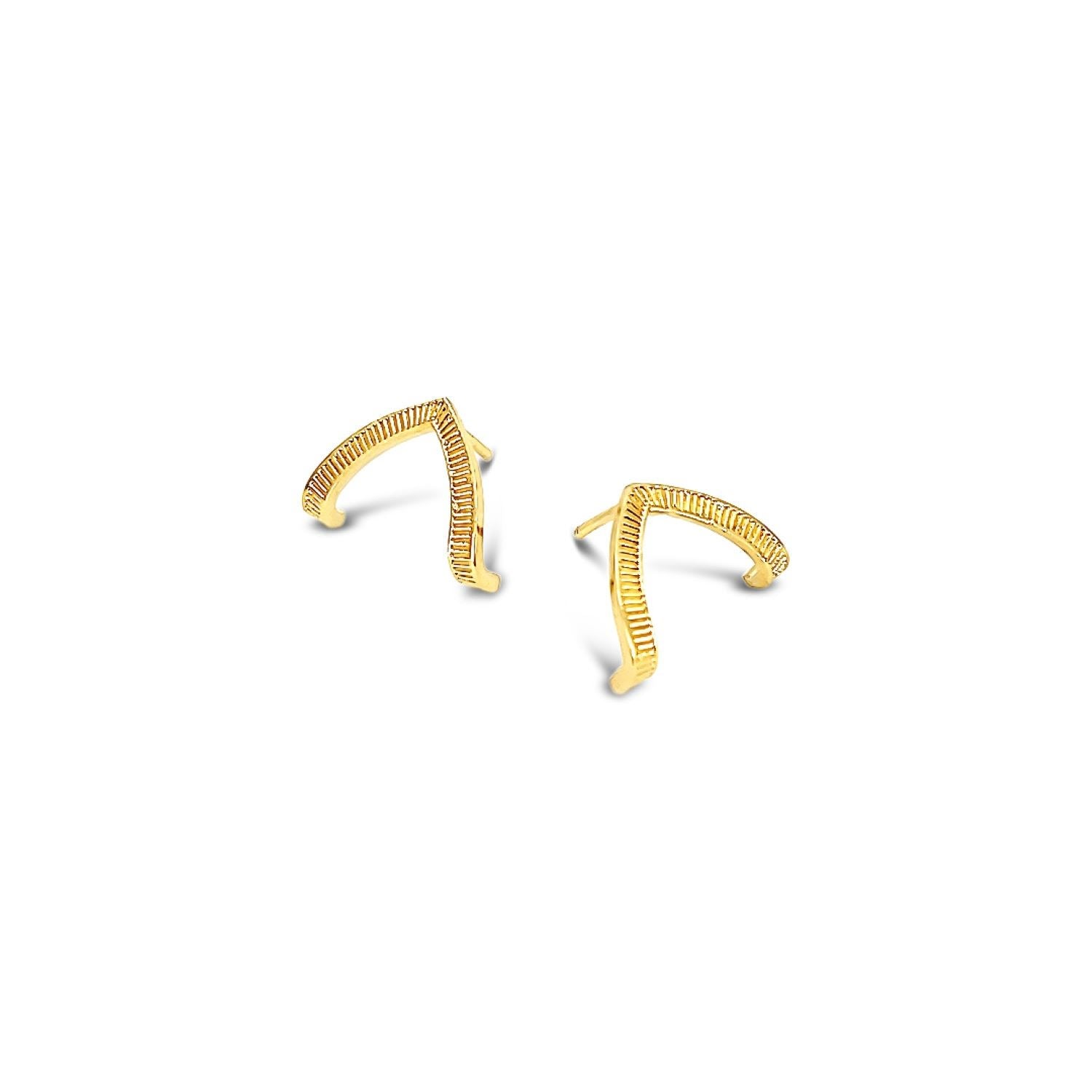 Wishbone Studs - Gold