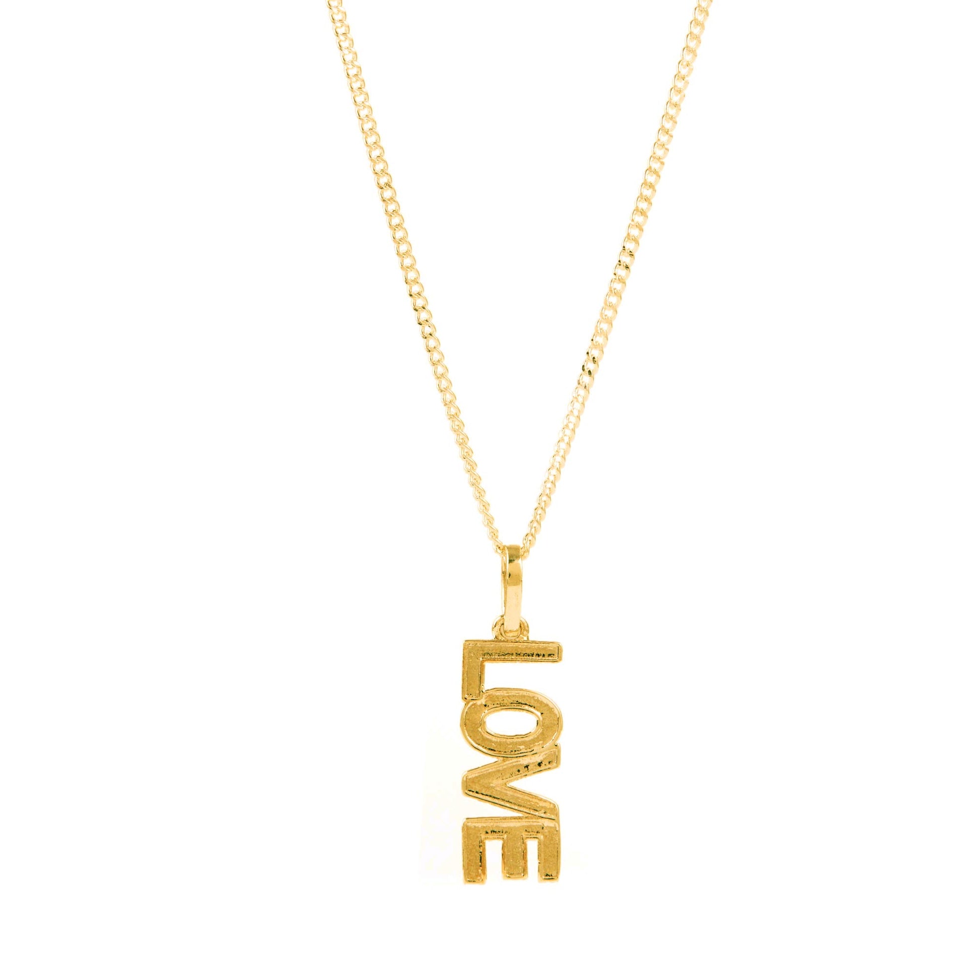 Love Rocks Gold Vermeil Pendant Necklace