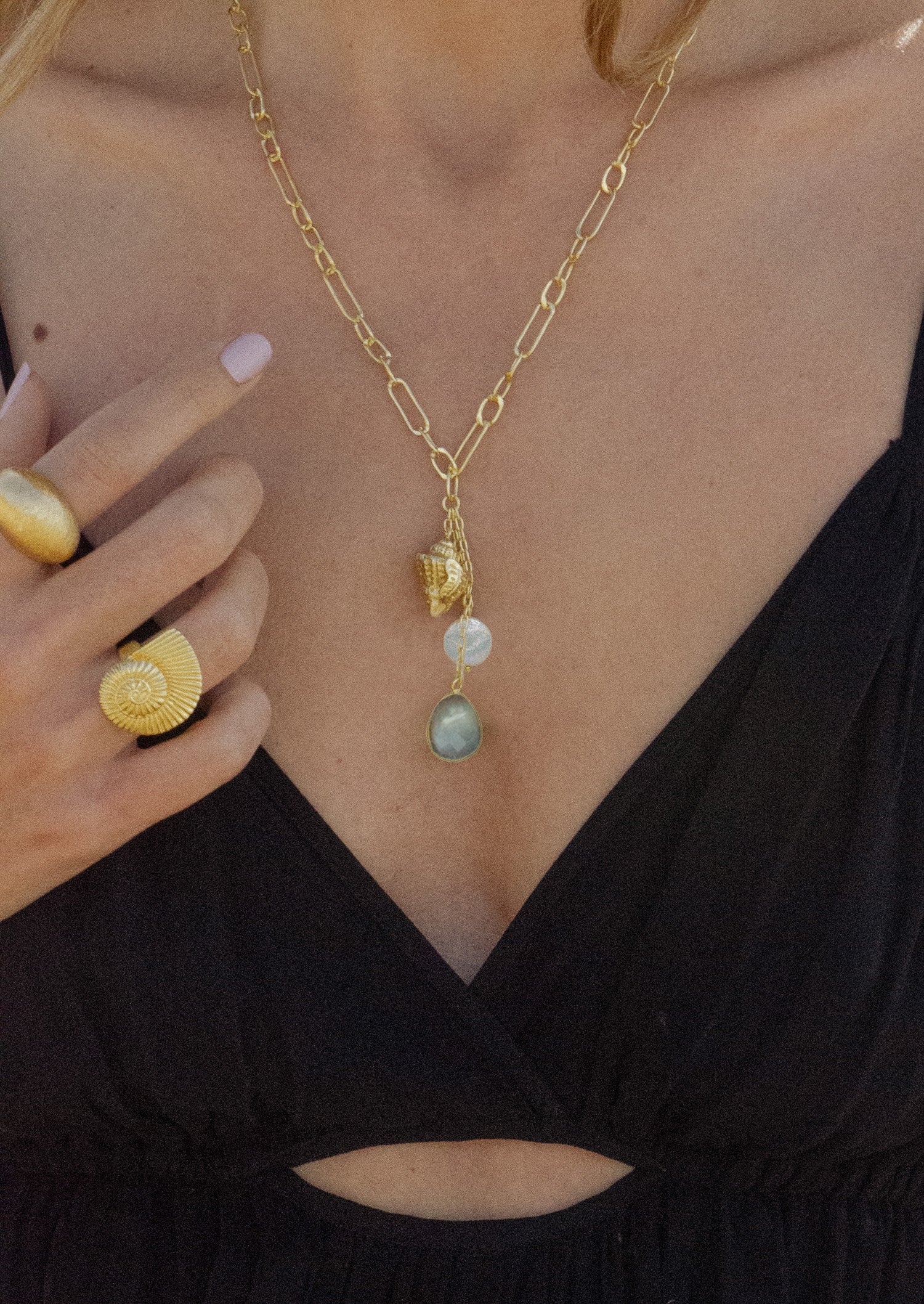 Ula Necklace With Pearl And Abalone