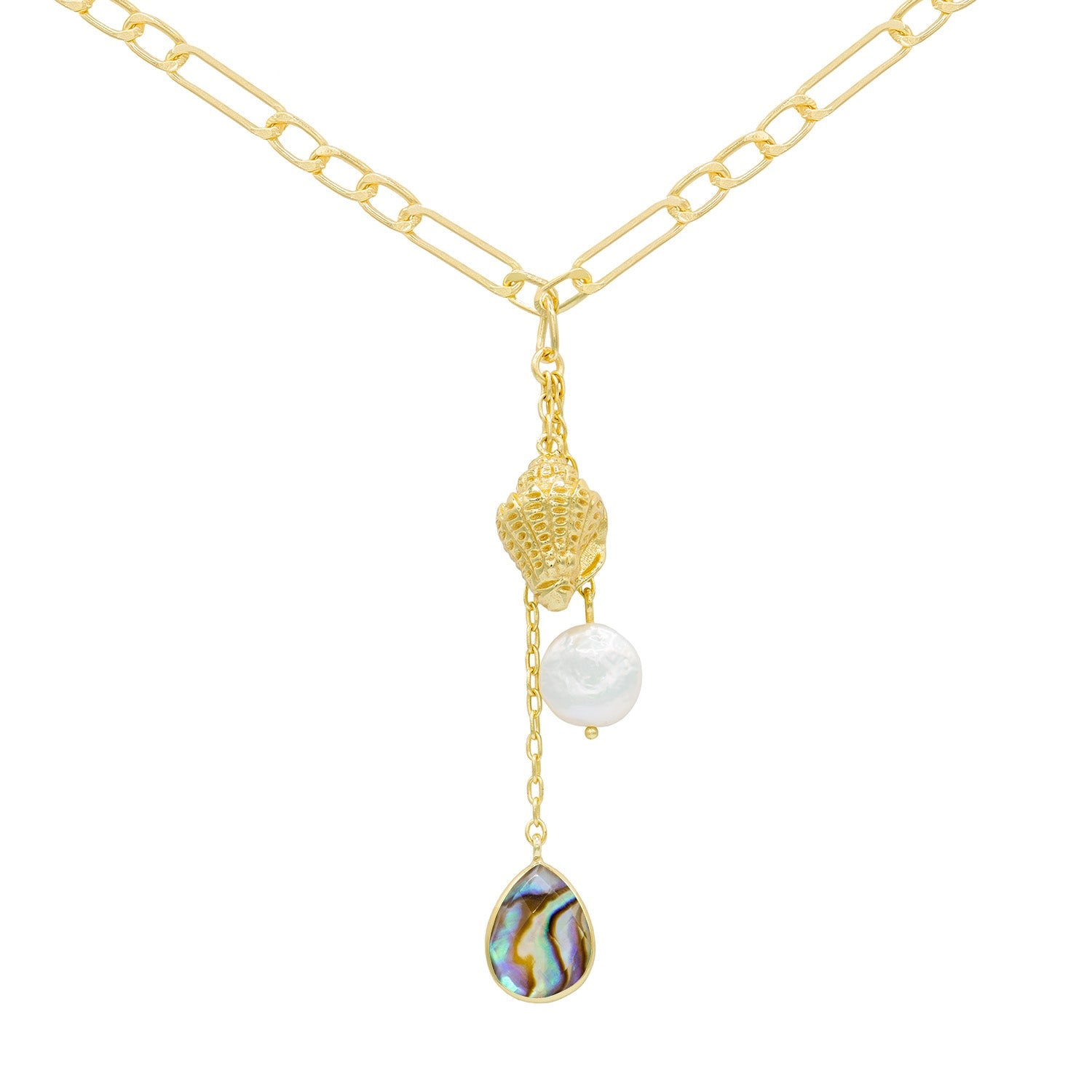 Ula Necklace With Pearl And Abalone