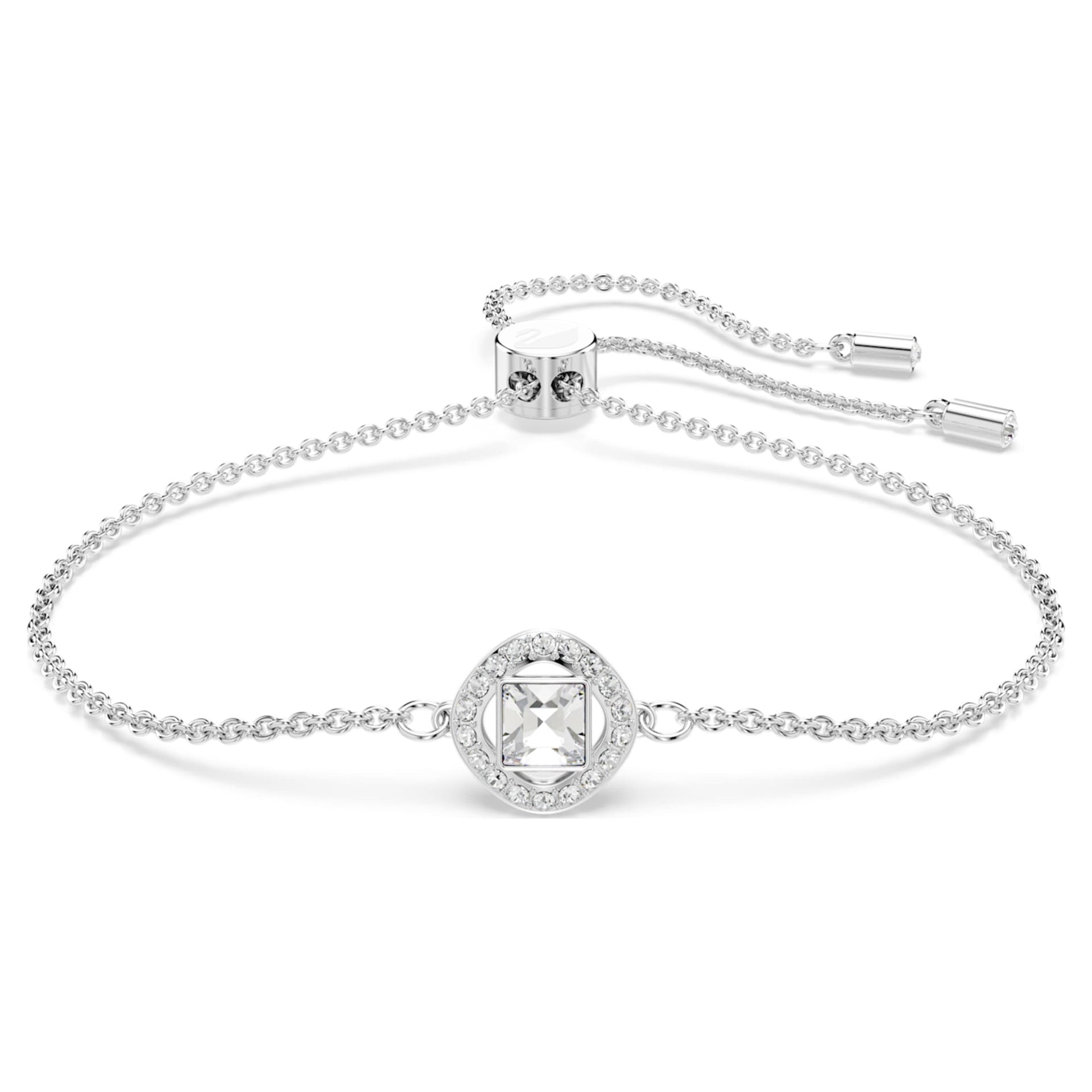 UNA ANGELIC BRACELET MIXED CUTS WHITE RHODIUM PLATED
