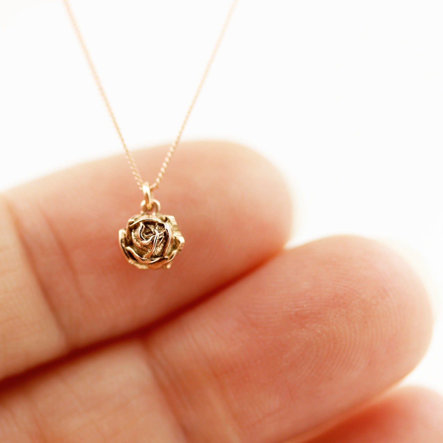 Rose Necklace – Rose Gold Vermeil