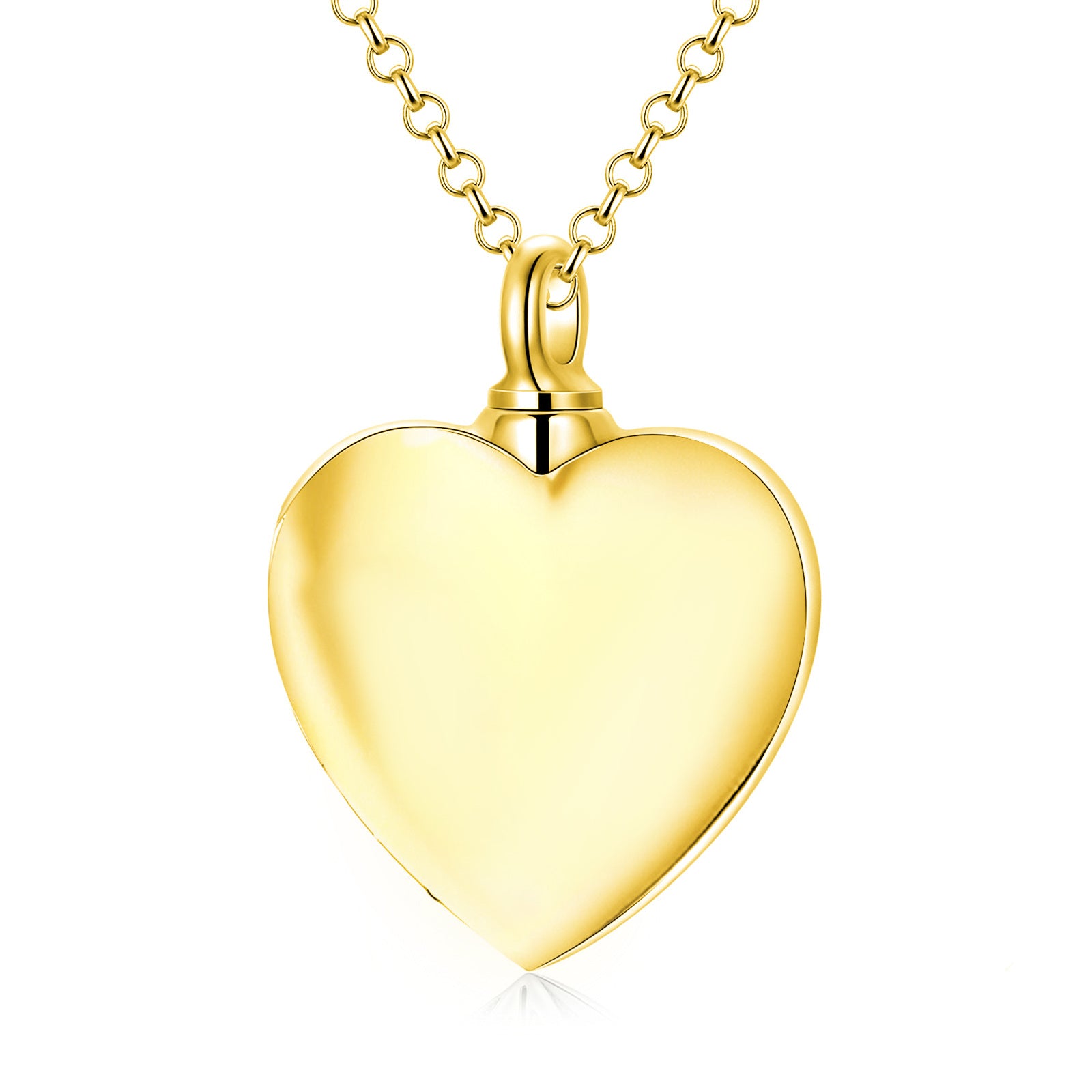 Sterling Silver with Yellow Gold Plated Tree Of Life & Heart Urn Necklace for Ashes