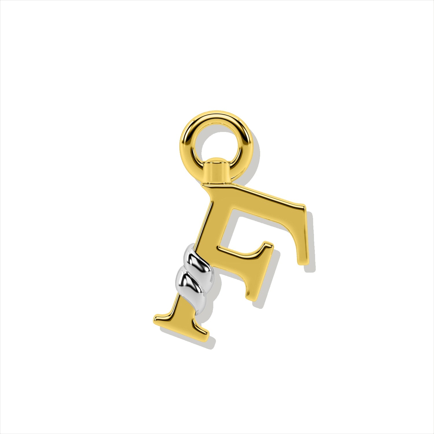 Unius Letter Charm - Gold