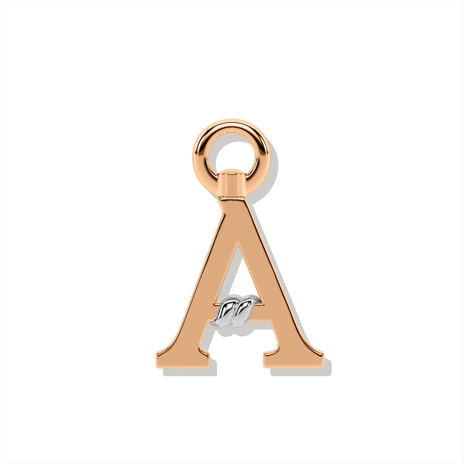 Unius Letter Charm - Rose Gold