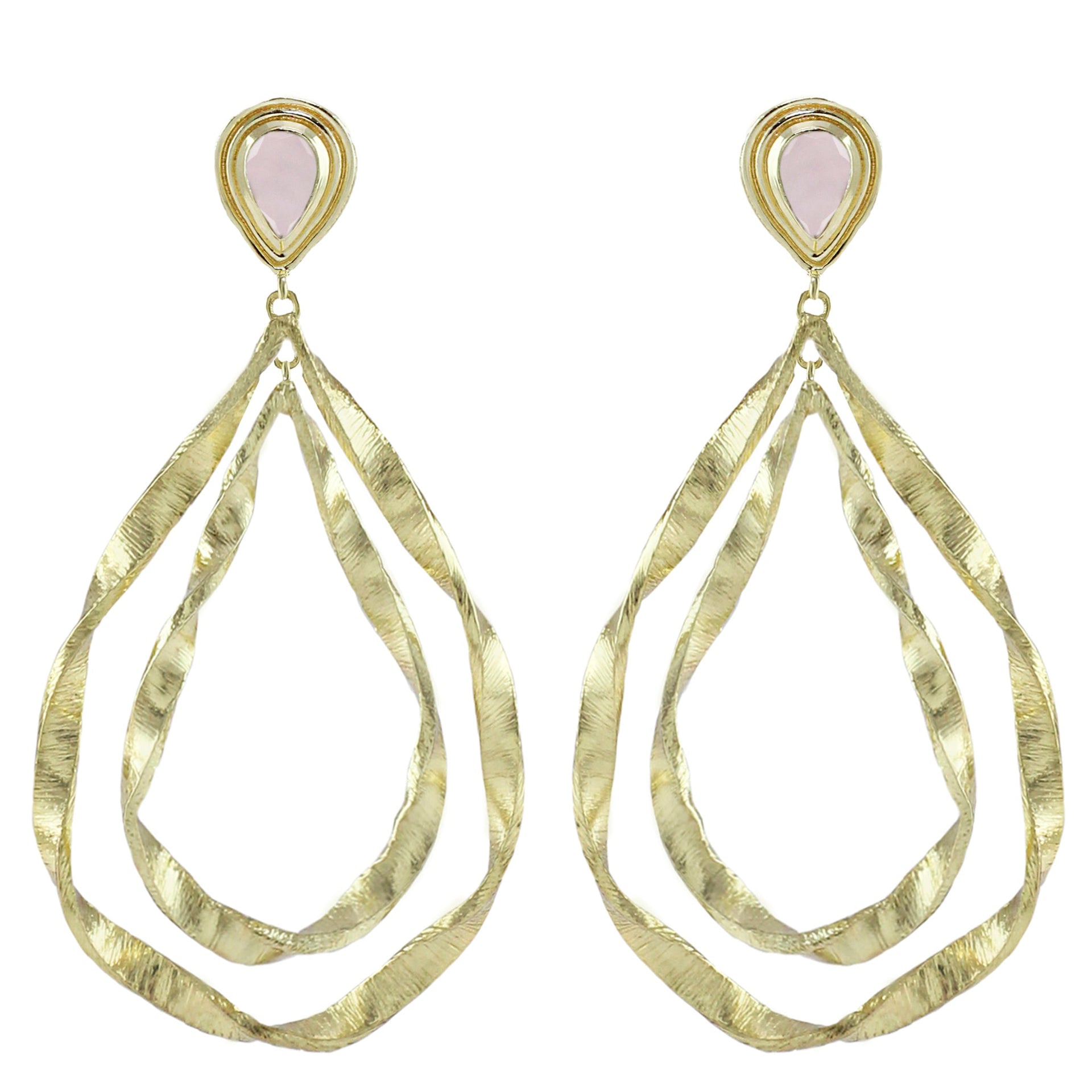 Louisiana Large Twisted Double Drop Earrings