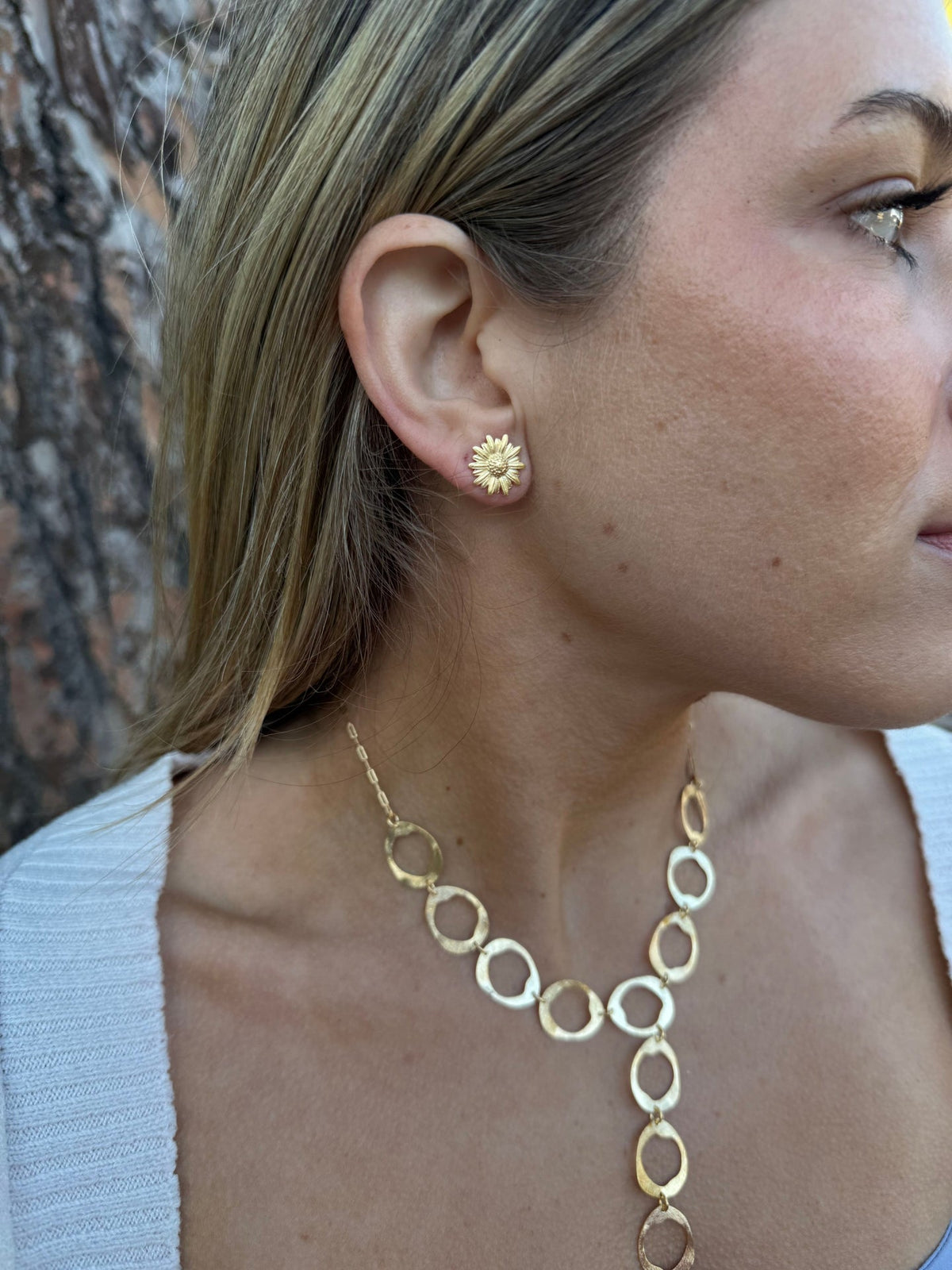 Sunflower Stud Earrings