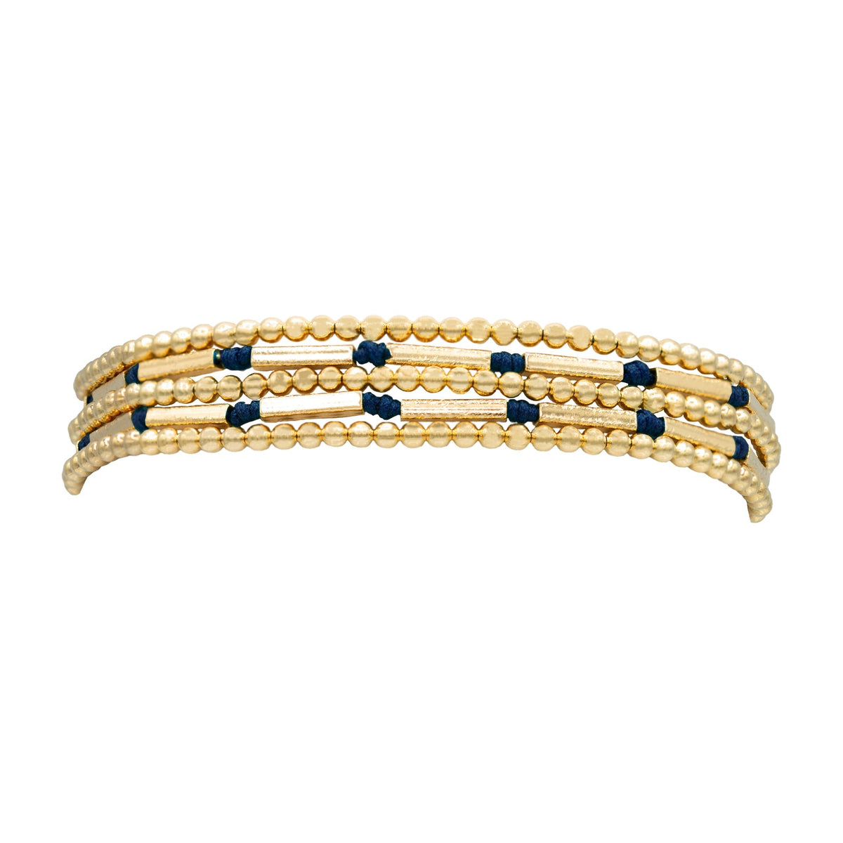 Taiz Beaded Bracelet with Silk Strands