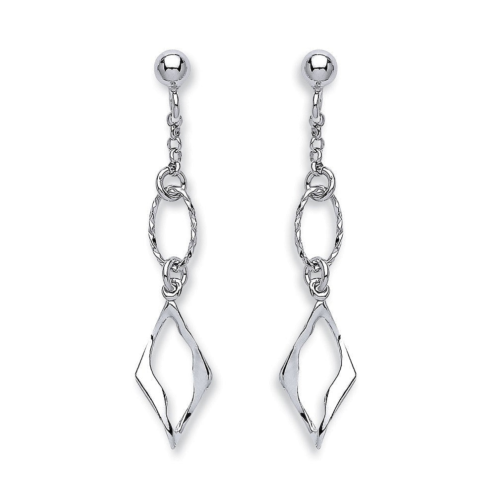 Urban Rhythm Sterling Silver Drop Earrings