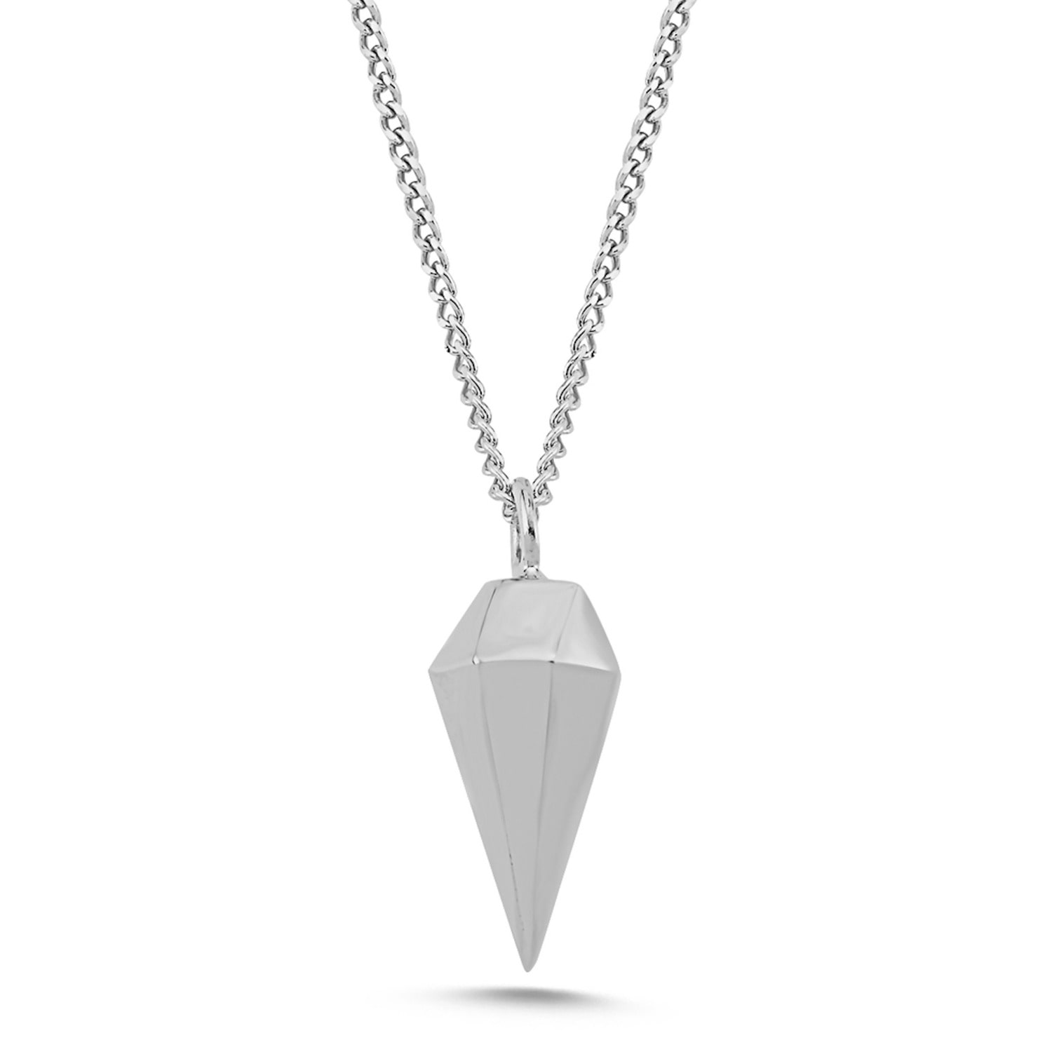 Urban Wilds Silver Pendant Necklace With Silver Chain