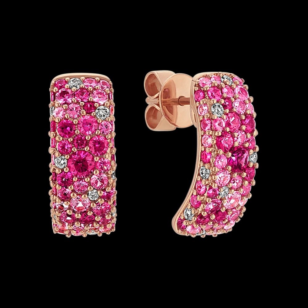 mosaic-pink-sapphire-diamond-earrings