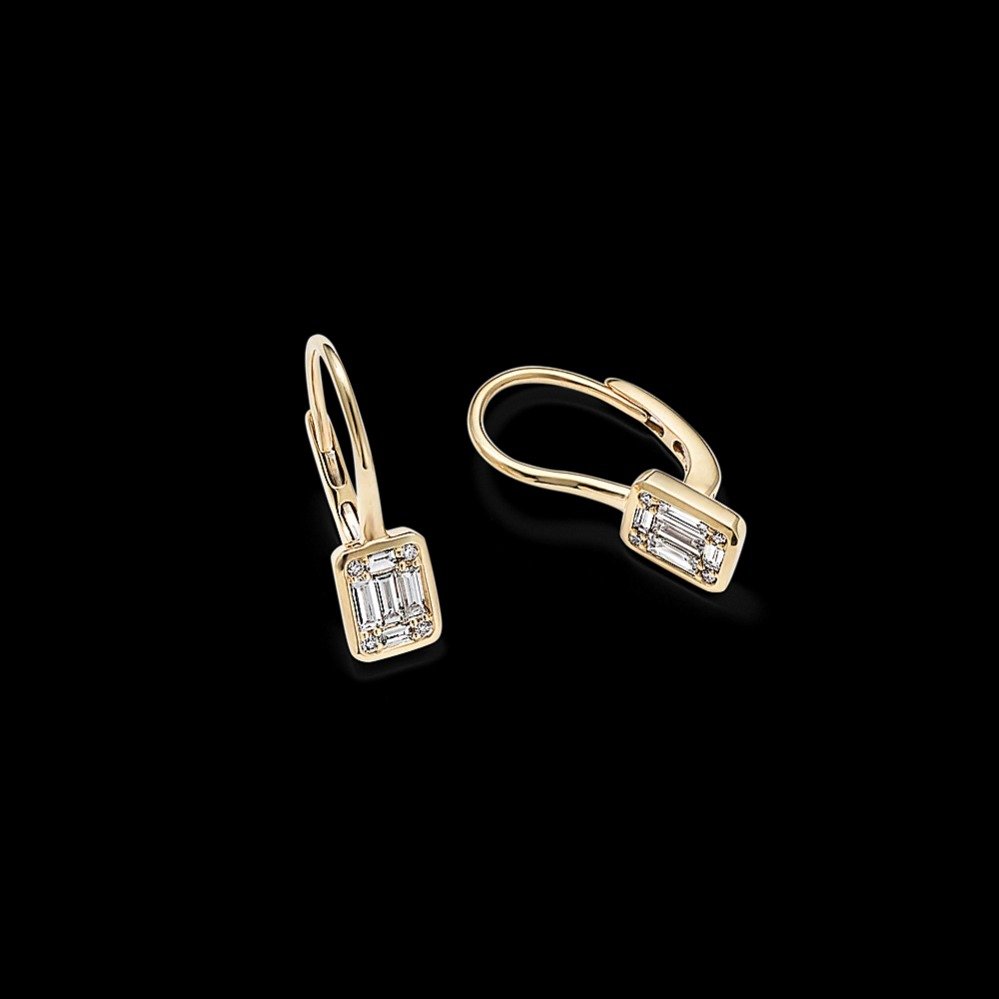 baguette-diamond-cluster-dangle-earrings