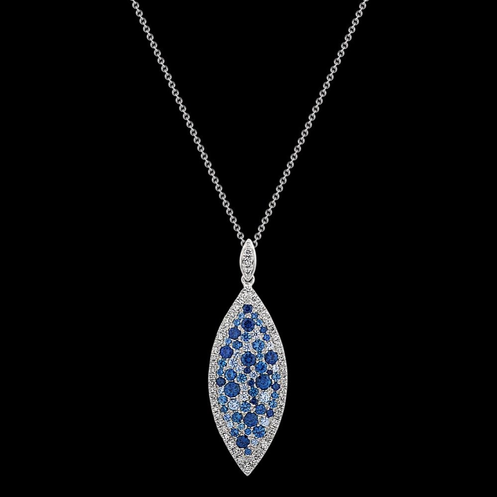 multi-colored-blue-sapphire-and-diamond-pendant