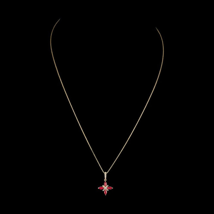 ruby-diamond-flower-pendant