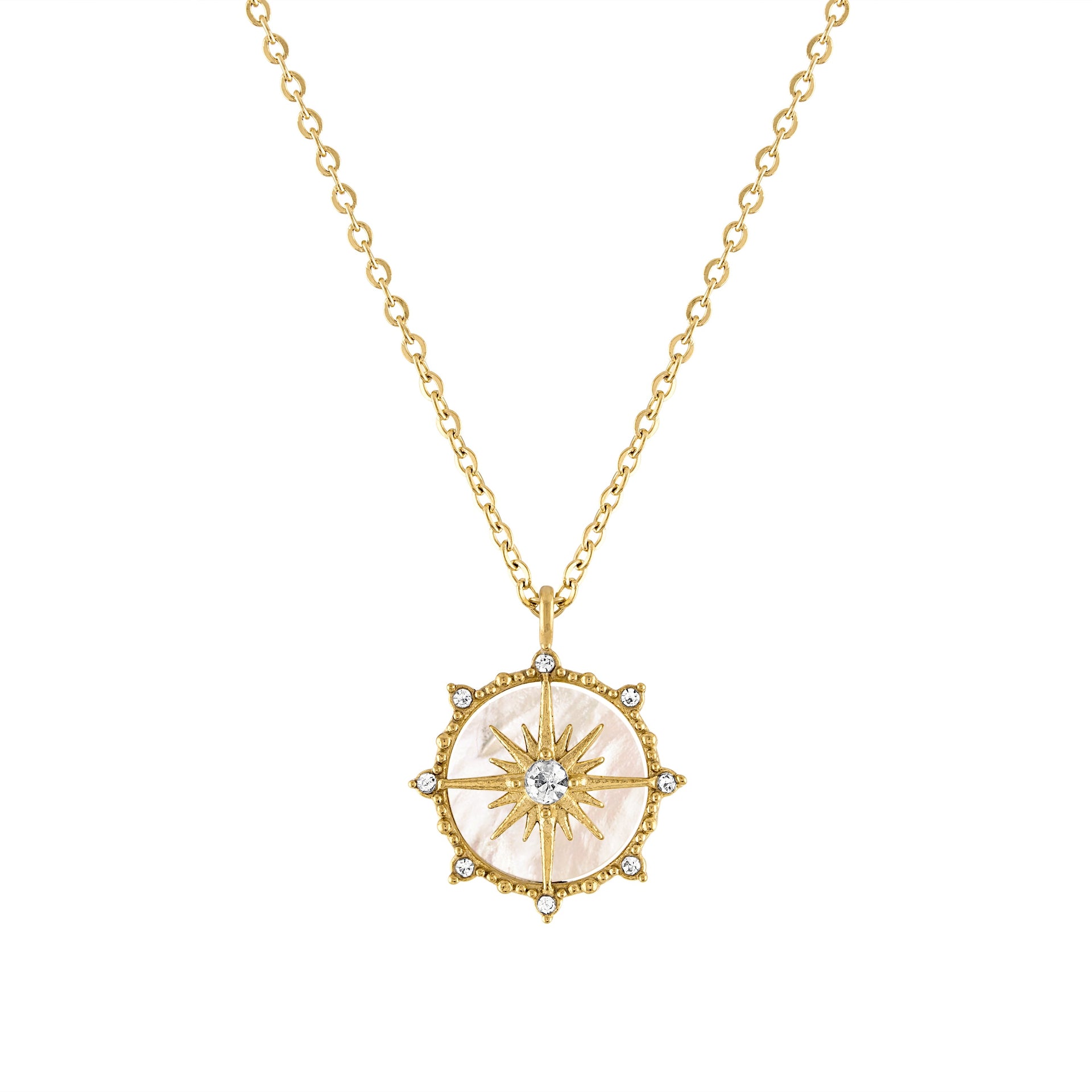 Pearl North Star Pendant Necklace
