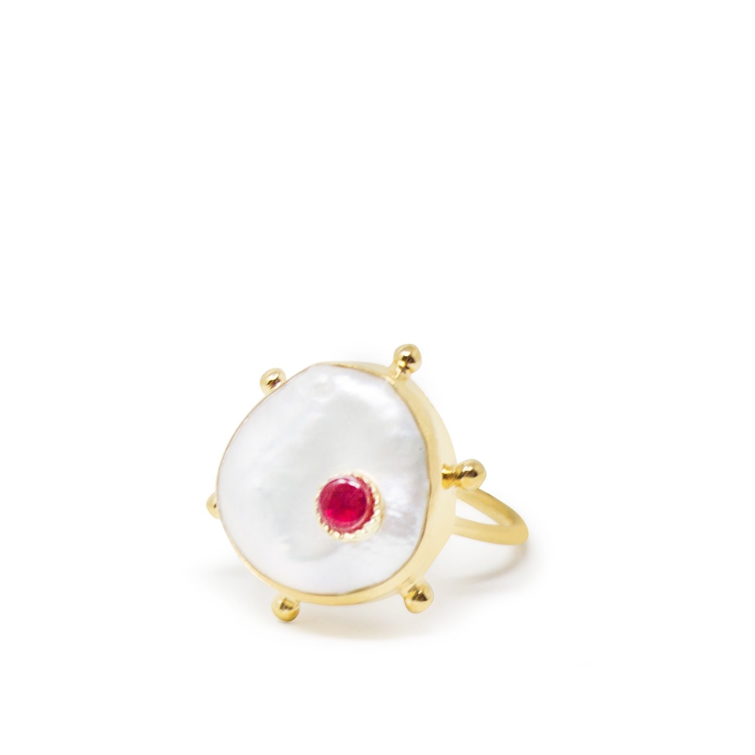 Rebel Rebel Pink Ruby Stacking Ring