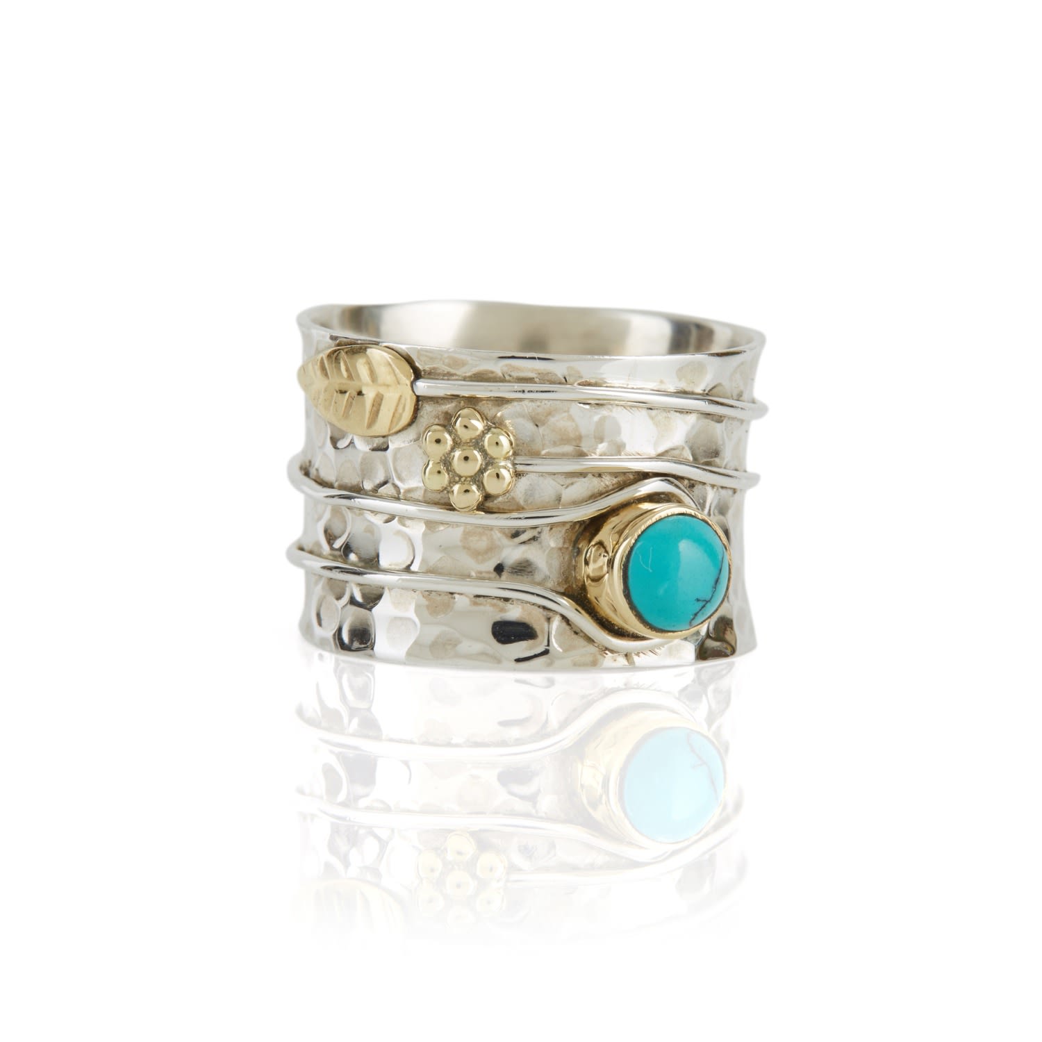 Secret Garden Silver Ring - Turquoise