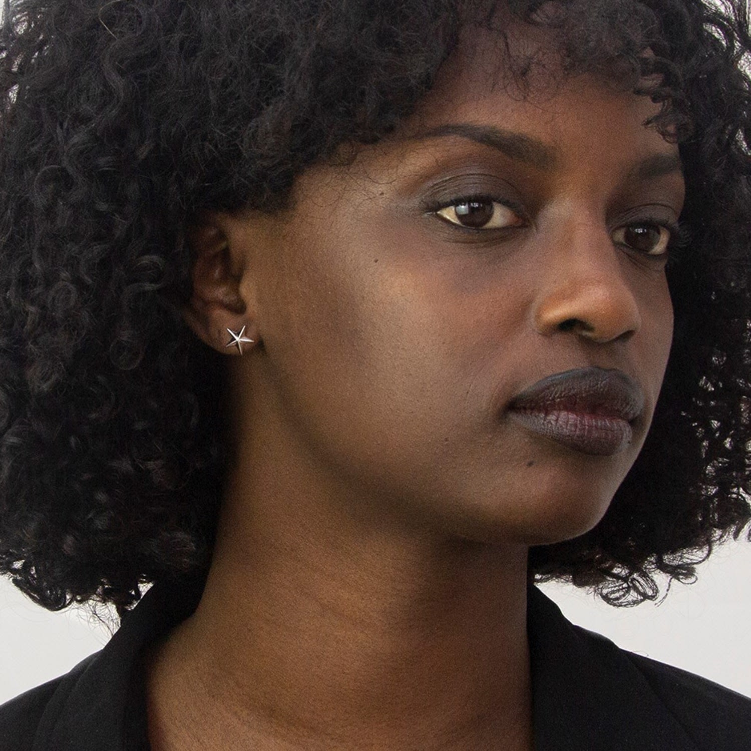 Sterling Silver Star Stud Earring