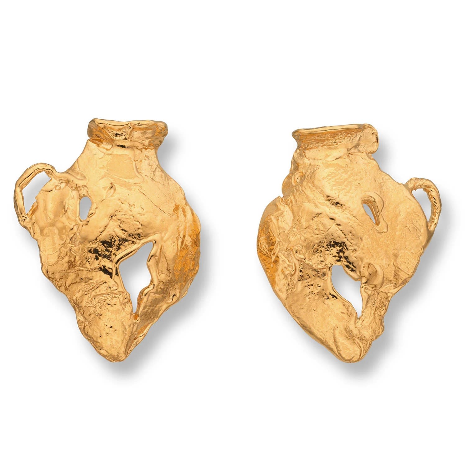 Vacation Amphora Earrings Gold