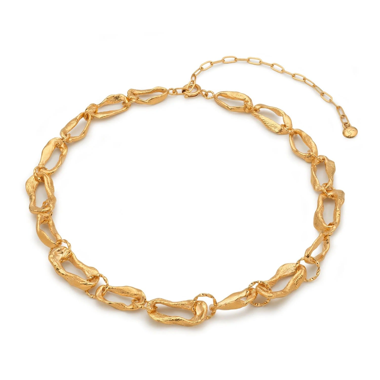 Vacation Chain Choker Necklace Gold