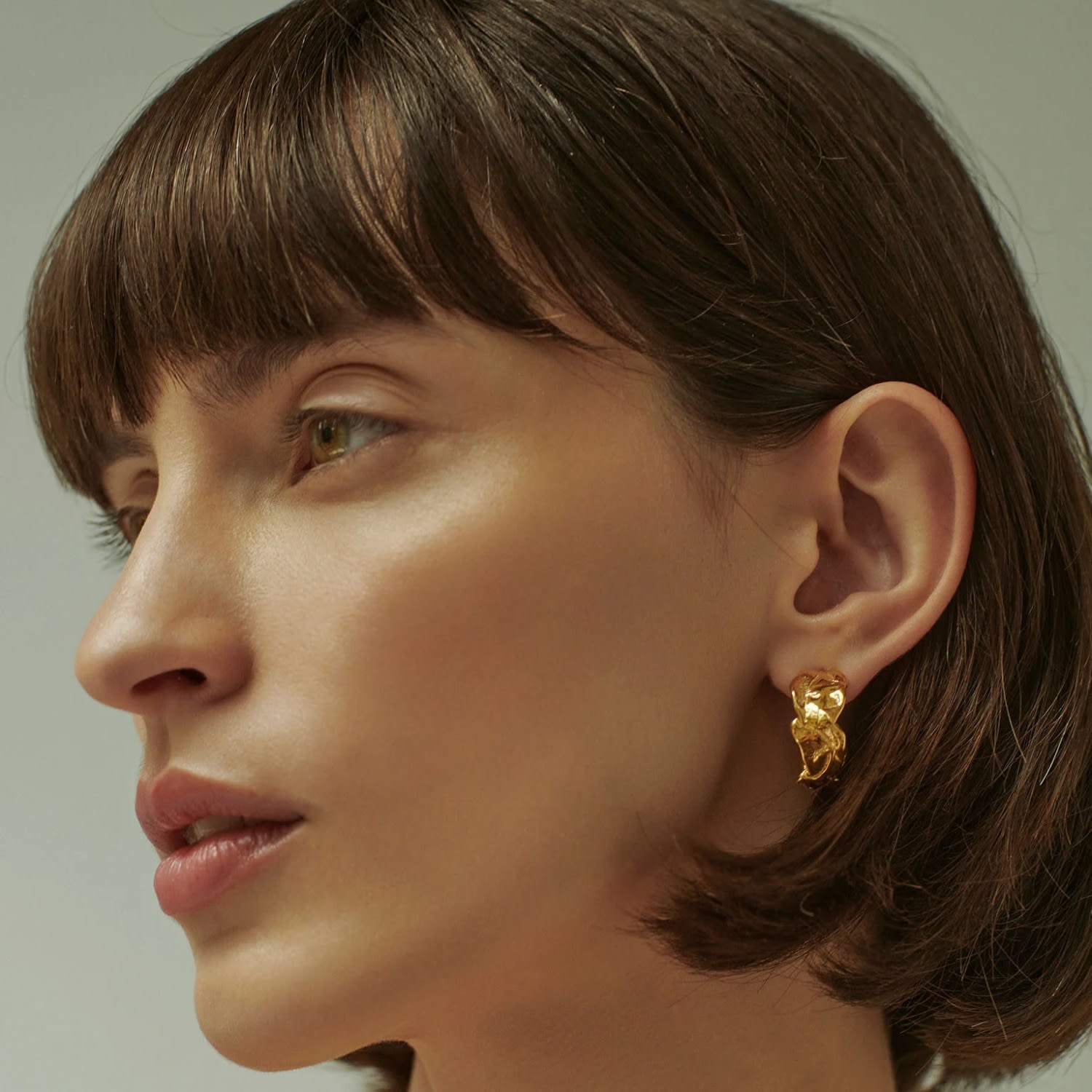 Vacation Hoop Earrings Gold