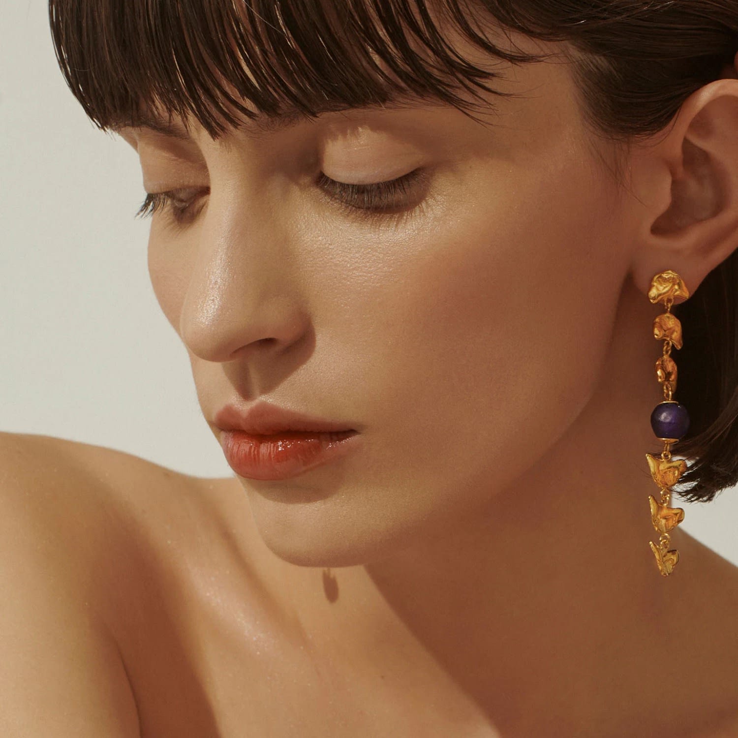 Vacation Sunset Earrings Gold