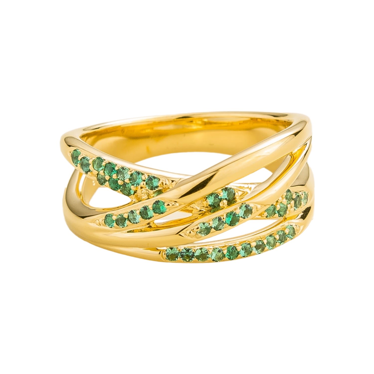 Val Ring In Emerald Set In Gold