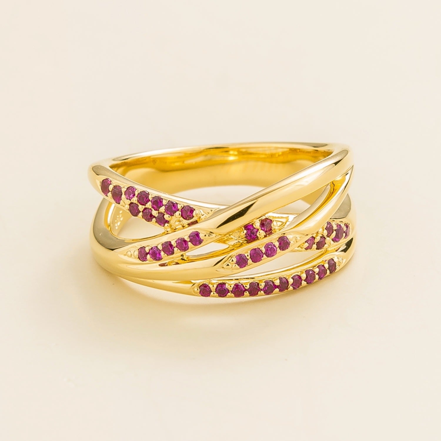 Val Ring In Ruby Set In Gold