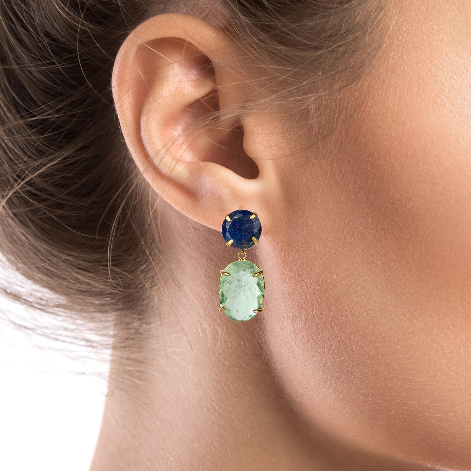 Vanessa Earrings Lapis