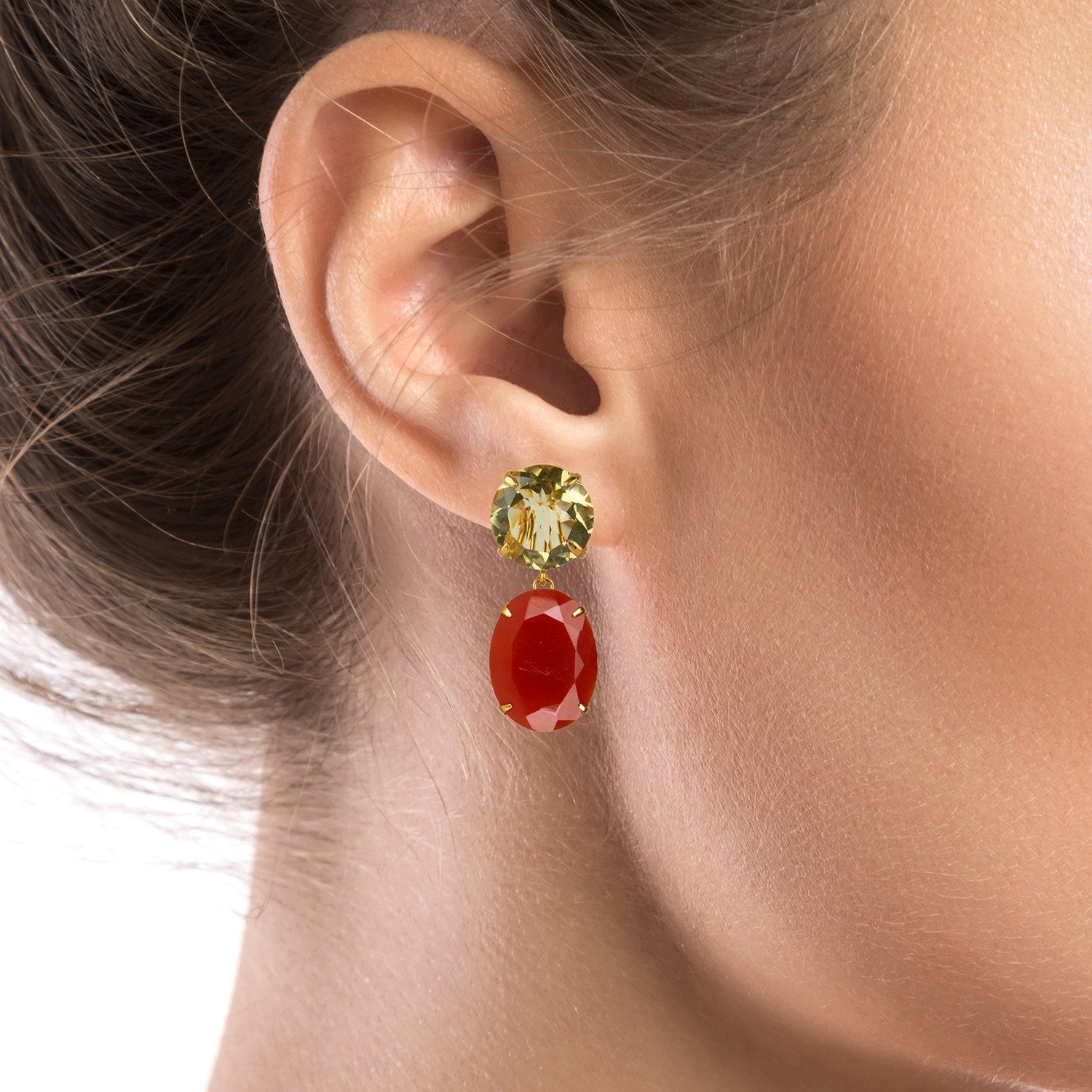 Vanessa Earrings Carnelian